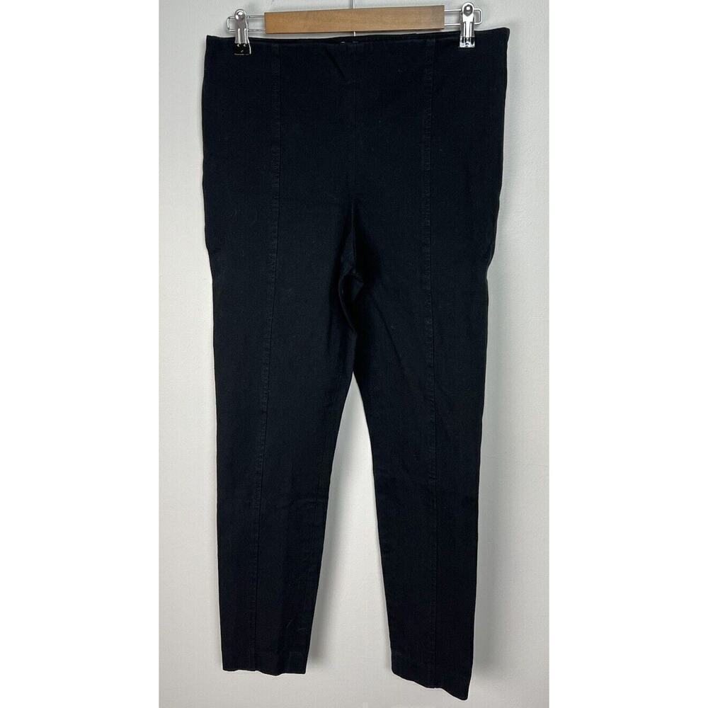 Club Monaco Center Seam High Rise Black Pants Cotton Stretch Size 8 Women’s